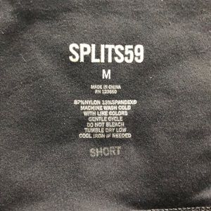 Split59 Short Black Raquel Flare Yoga Pants